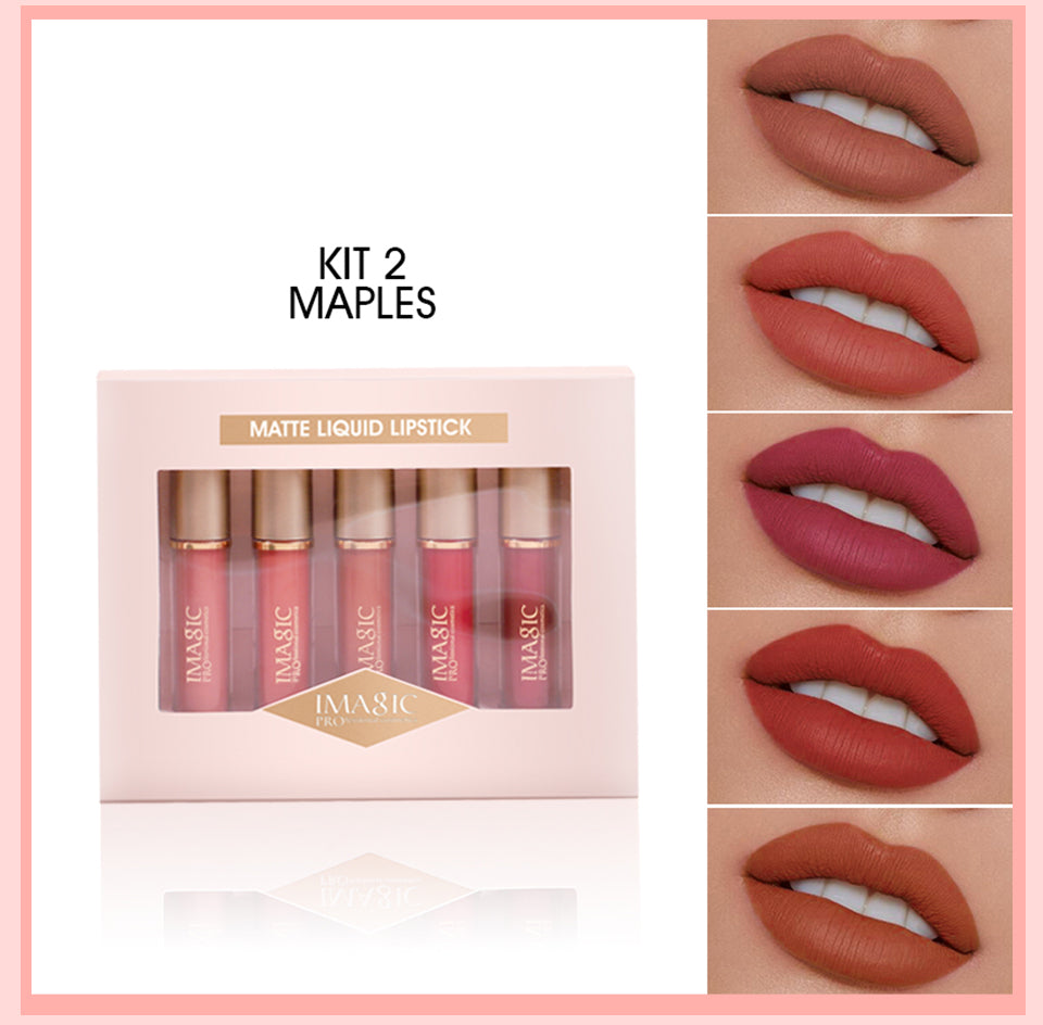 IMAGIC 5 PCS VELVET MATTE LIP GLAZE SET (LP-214)