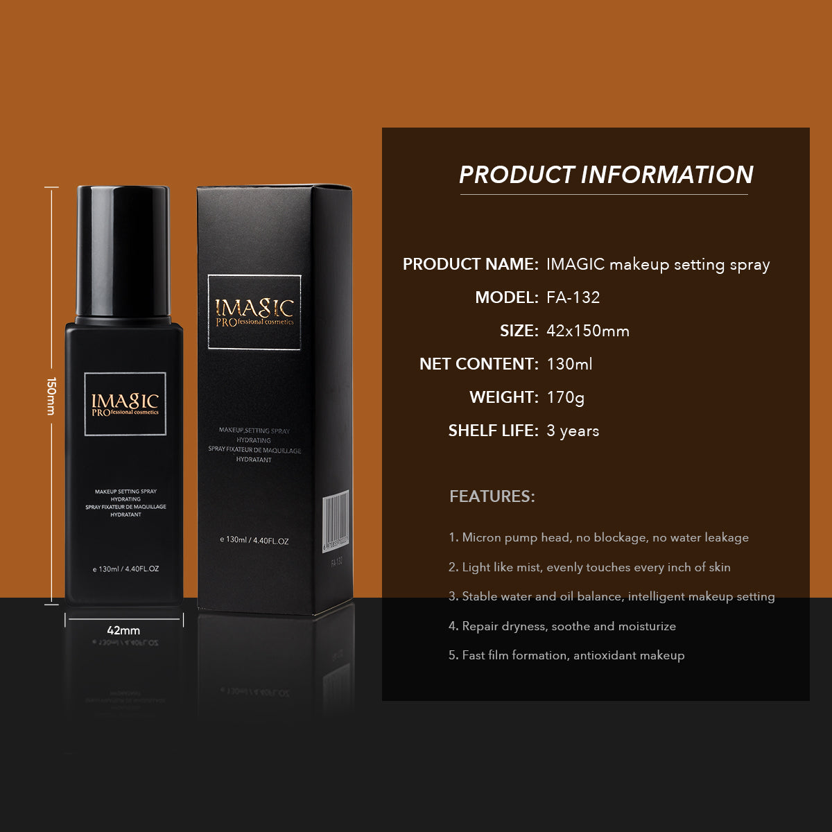 IMAGIC HYDRATING SETTING SPRAY (FA-132)