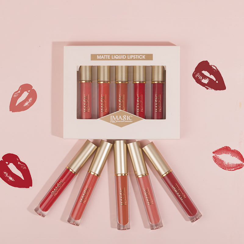 IMAGIC 5 PCS VELVET MATTE LIP GLAZE SET (LP-214)
