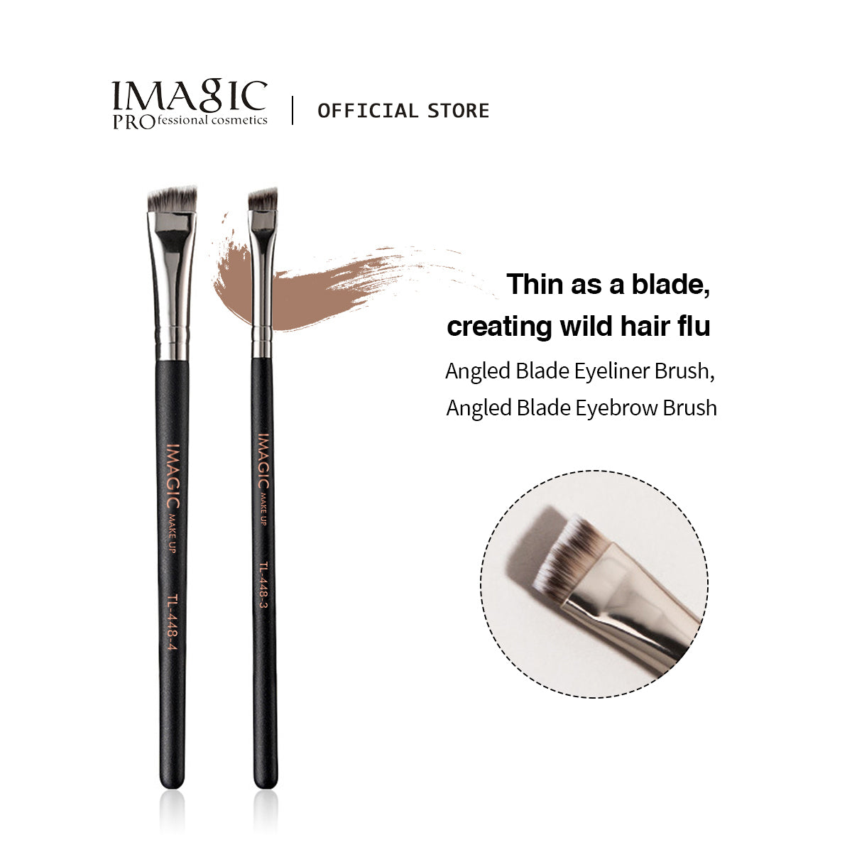 IMAGIC EYELINER BRUSH (448-3 & 4)