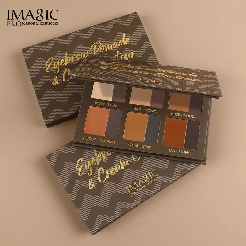 IMAGIC EYEBROW POMADE & CREAM CONTOUR PALETTE (EY-367)