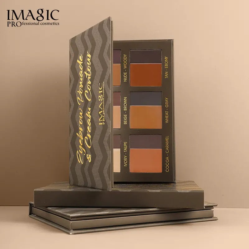 IMAGIC EYEBROW POMADE & CREAM CONTOUR PALETTE (EY-367)
