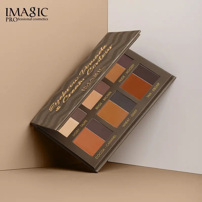 IMAGIC EYEBROW POMADE & CREAM CONTOUR PALETTE (EY-367)