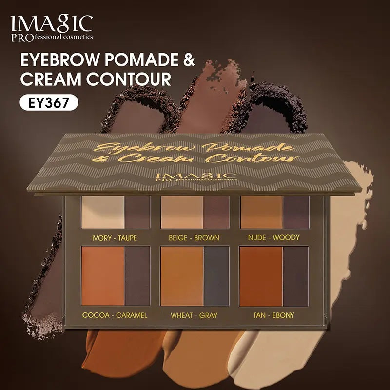 IMAGIC EYEBROW POMADE & CREAM CONTOUR PALETTE (EY-367)
