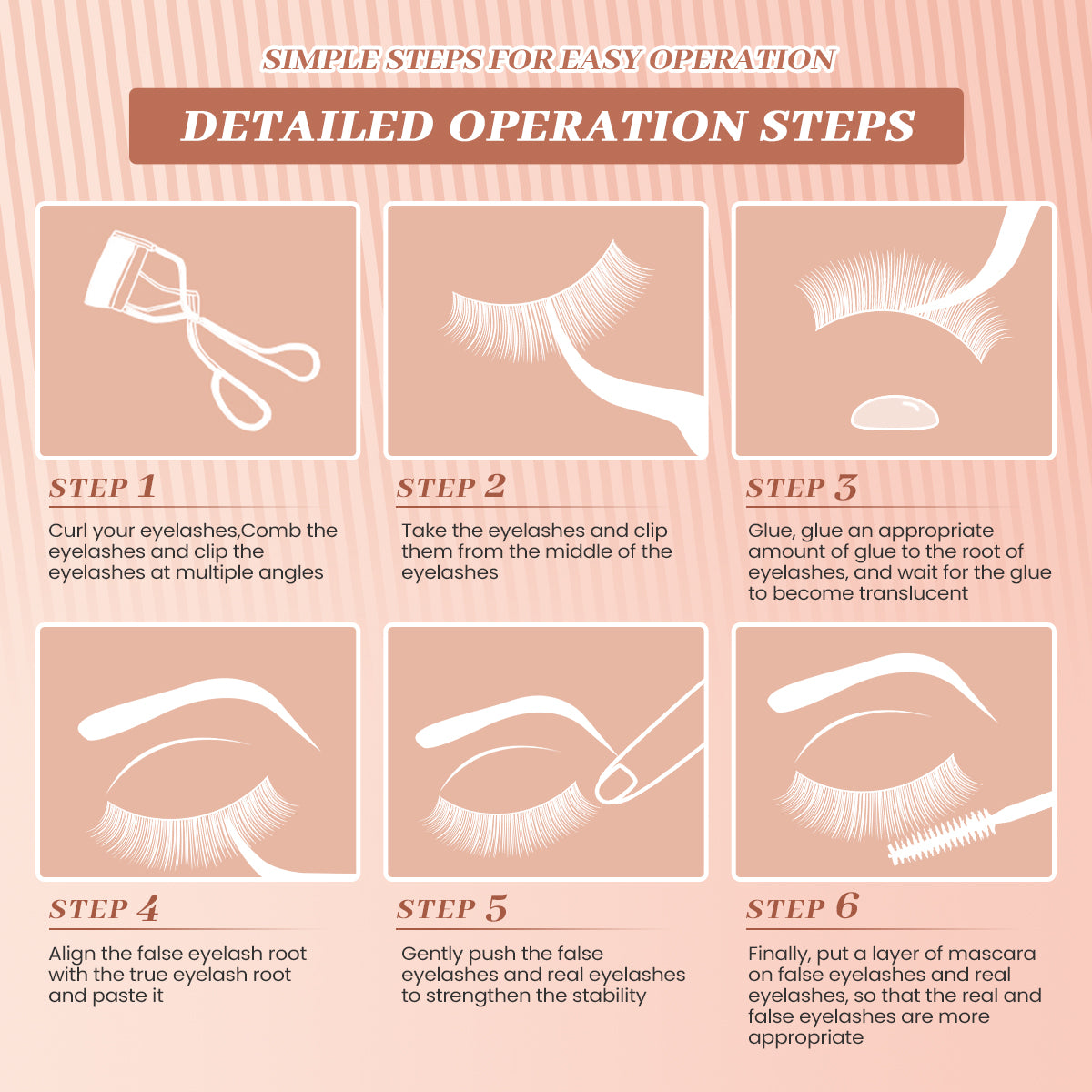 IMAGIC 5 PAIRS OF 3D FIBER EYELASHES