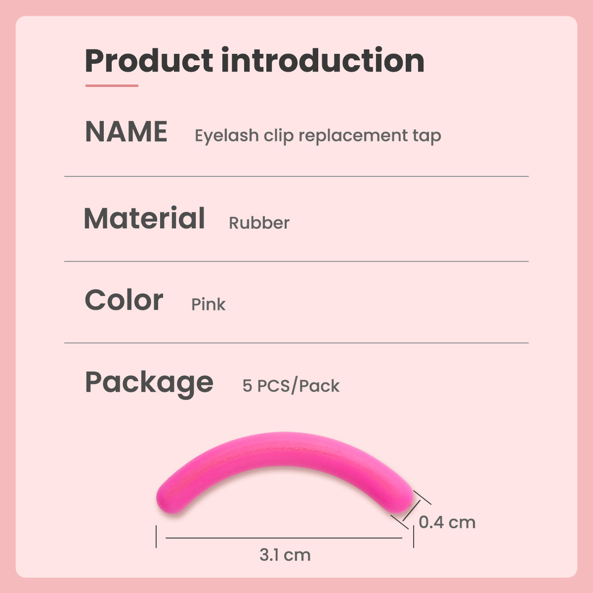 IMAGIC PINK EYELASH CURLER