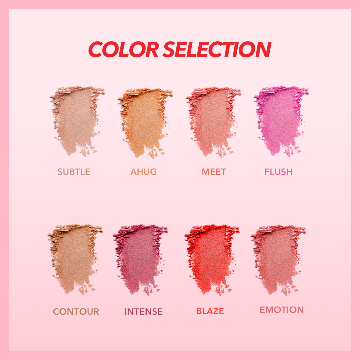 IMAGIC CHEESE PROFESSION 8 COLOR CONTOUR BLUSH PALETTE (FA-136)