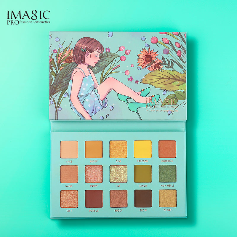 IMAGIC 15 COLOR PINK SWEET GIRL EYESHADOW PALETTE