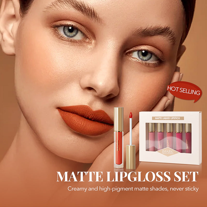 IMAGIC 5 PCS VELVET MATTE LIP GLAZE SET (LP-214)