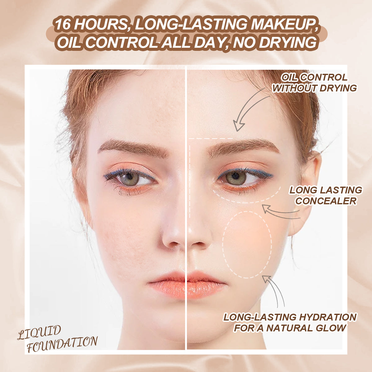 IMAGIC OIL FREE LONG WEAR LIQUID FOUNDATION (FA-135)