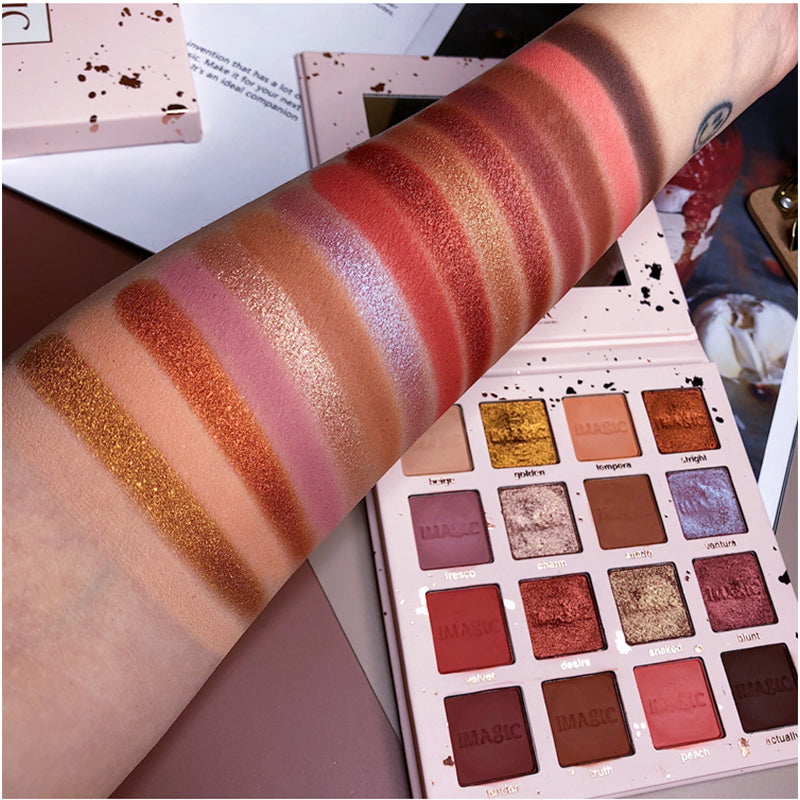 IMAGIC 16 COLOR PINK POP EYESHADOW PALETTE (EY-327)