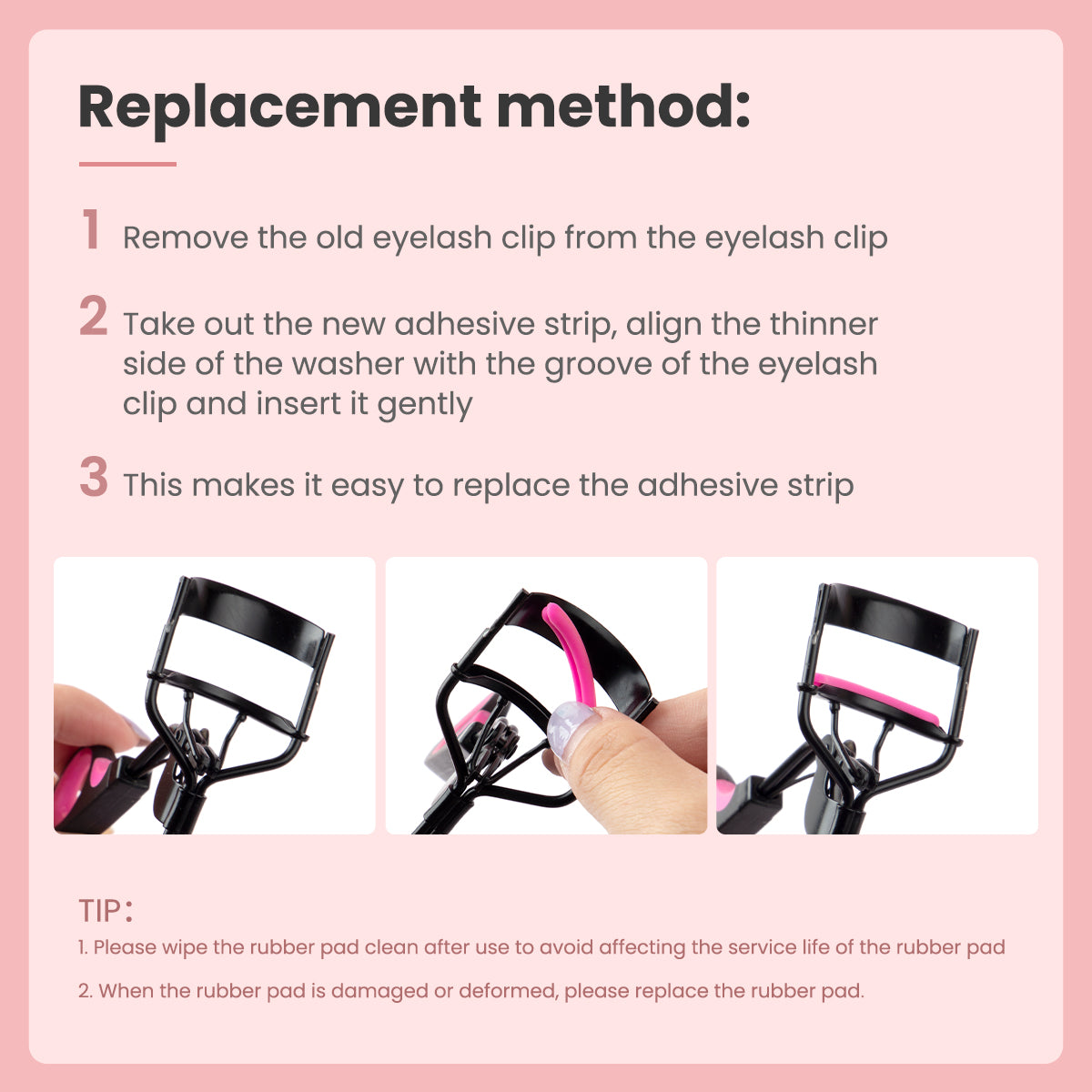 IMAGIC PINK EYELASH CURLER