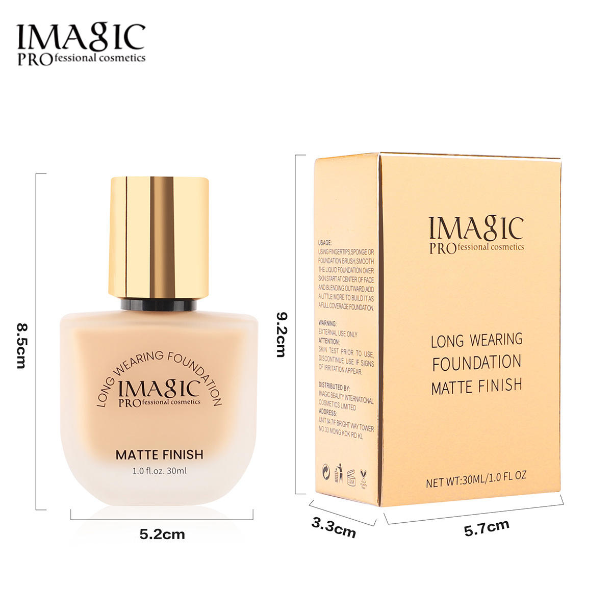 IMAGIC LONG WEAR FOUNDATION MATTE FINISH (FA 139)
