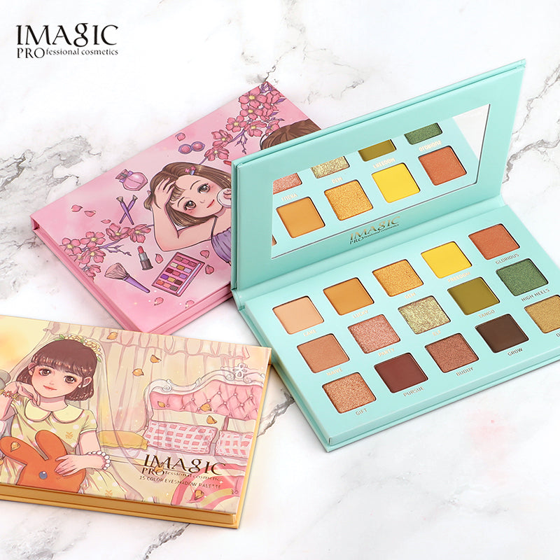 IMAGIC 15 COLOR PINK SWEET GIRL EYESHADOW PALETTE