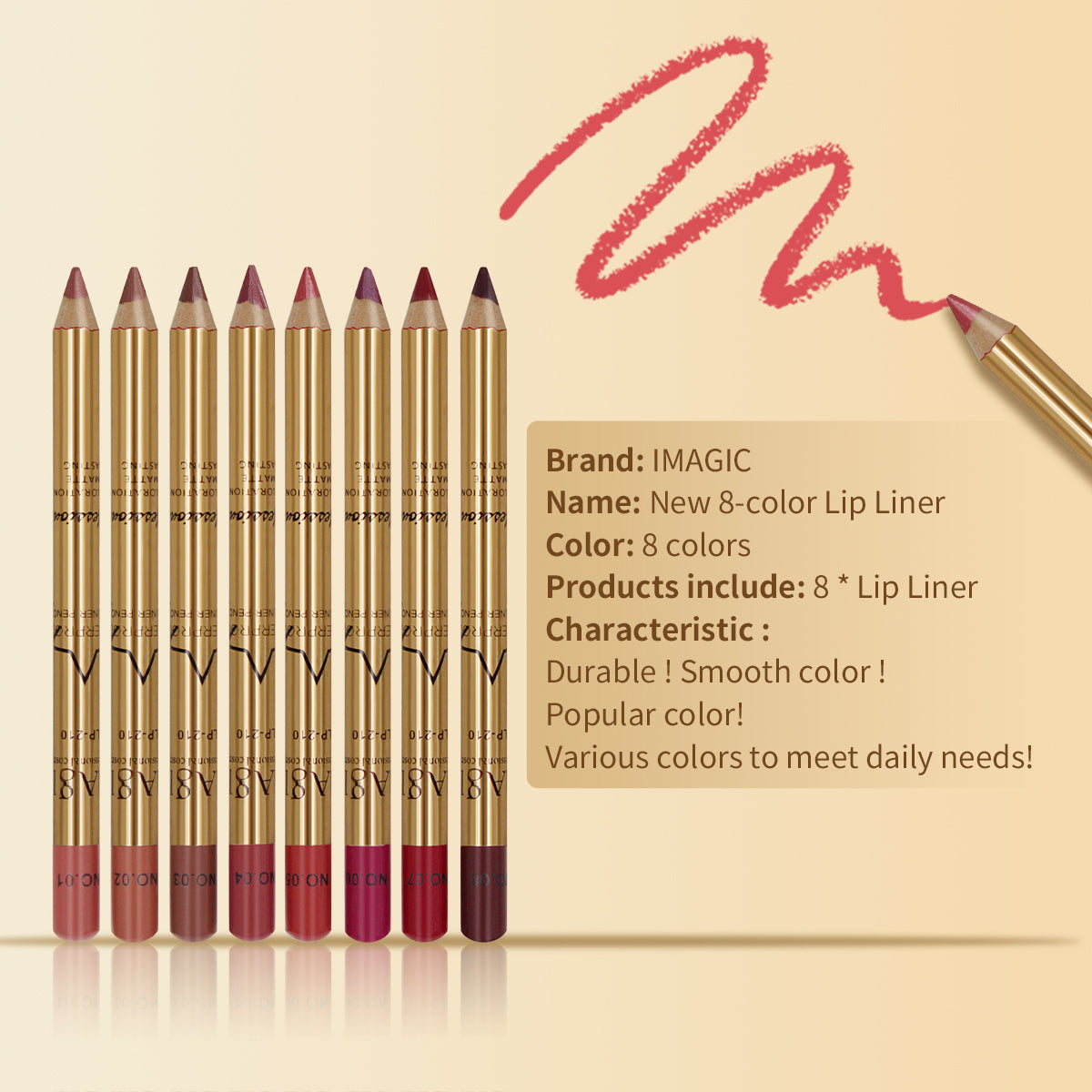 IMAGIC 8 PCS LIP LINER KIT (LP-210)