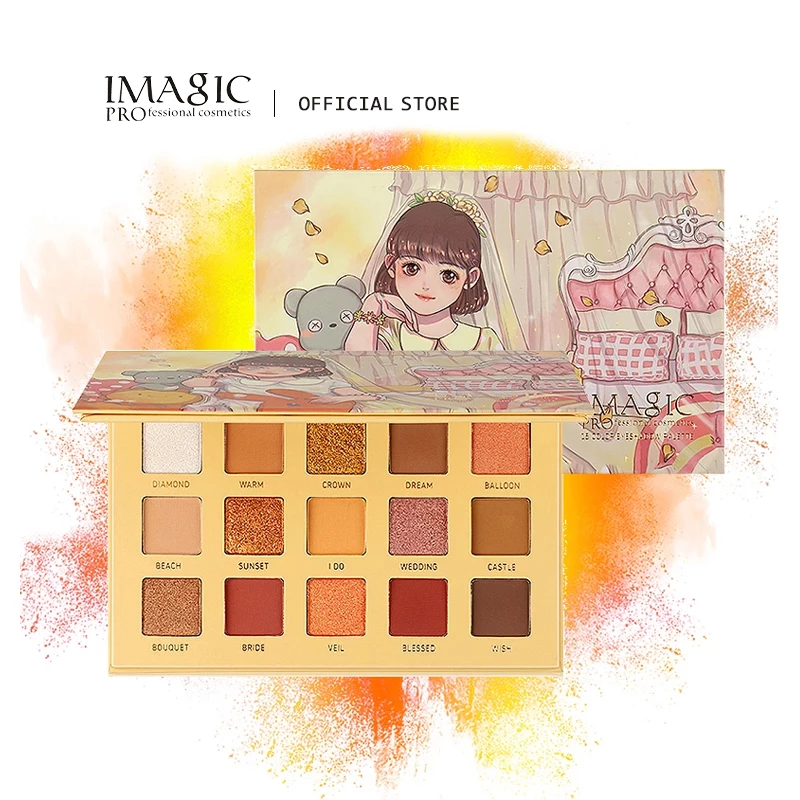 IMAGIC 15 COLOR PINK SWEET GIRL EYESHADOW PALETTE