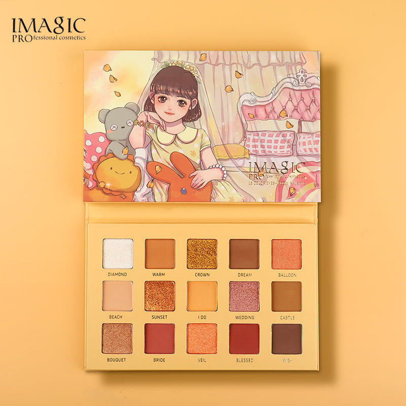 IMAGIC 15 COLOR PINK SWEET GIRL EYESHADOW PALETTE