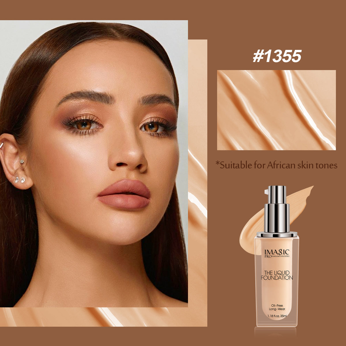IMAGIC OIL FREE LONG WEAR LIQUID FOUNDATION (FA-135)